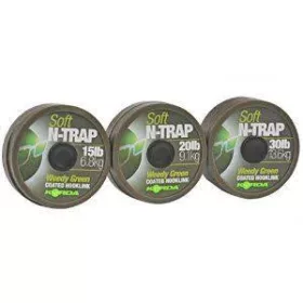   Korda N-Trap Soft 15lb Weedy Green - lenza terminale da carpfishing