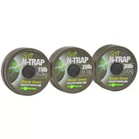   Korda N-Trap Soft 20lb Weedy Green - lenza terminale da carpfishing