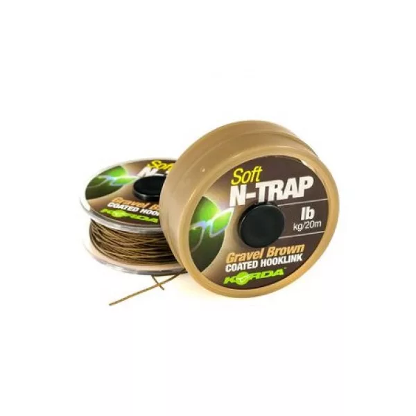 Korda N-Trap Soft 15lb Gravel Brown - lenza terminale da carpfishing