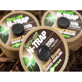   Korda N-Trap Semi Stiff 15lb Gravel Brown - lenza terminale da carpfishing