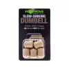 Korda Slow Sinking Dumbell Banoffee Imitazione di esca 16mm 5 pz