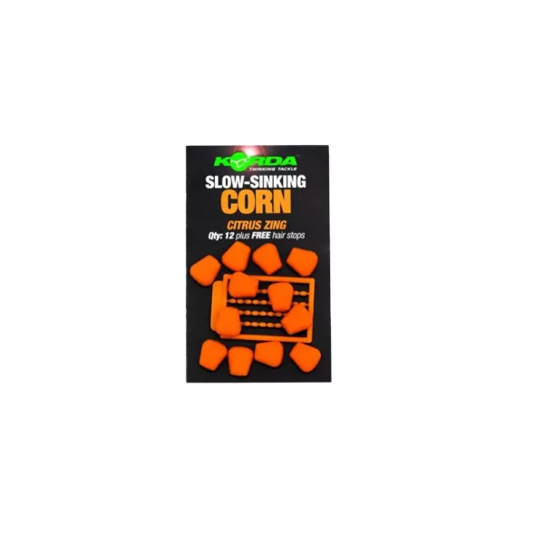 Korda Slow Sinking Corn Citrus Zing Orange Mais di gomma