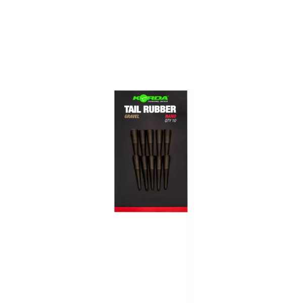 Korda Tail Rubber Nano Ghiaia Manicotto in gomma 10 pz