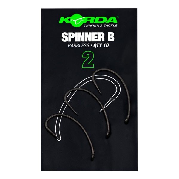 Korda Spinner B Hook 2 Amo con occhiello senza ardiglione per boilie 10pz
