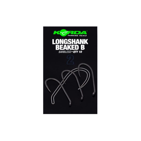 Korda Spinner B Hook 4 Occhiello, Amo senza ardiglione da Carpfishing 10pz