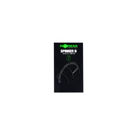   Korda Spinner B Hook 6 Occhiello, Amo senza ardiglione da Carpfishing 10pz