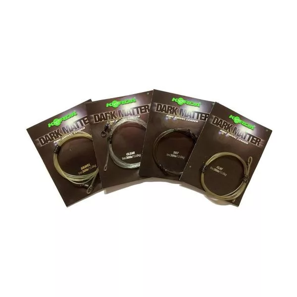 Korda Dark Matter Leader Heli Gravel 40lb Cavo da Carpa Pre-riggato