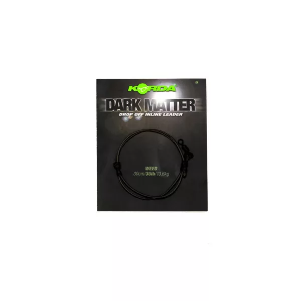 Korda Dark Matter Leader Drop Off Inline Weed Terminali da Boile Pre-legati 30lb 30cm
