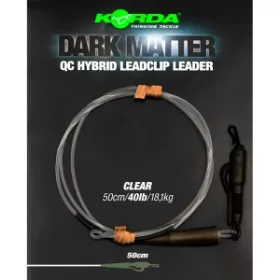   Korda - Dark Matter Leader QC Hybrid Clip Weed terminale con attacco rapido colore erba
