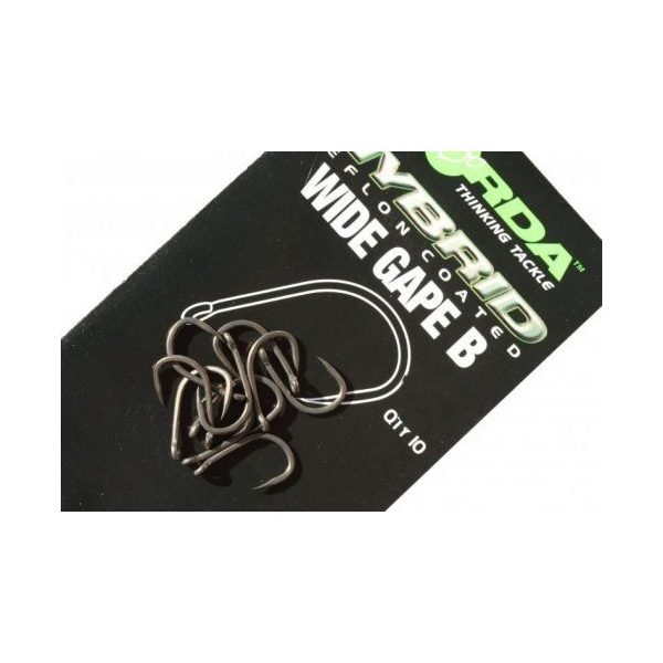 Korda Wide Gape Barbless 8 Occhiello, Amo Senza Ardiglione 10pz