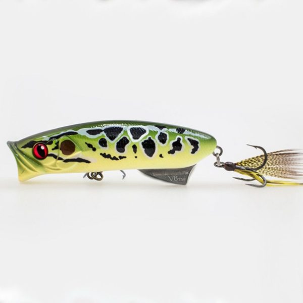 LUREFANS V8 - Popper 12g/80mm, codice colore 15 Wobbler