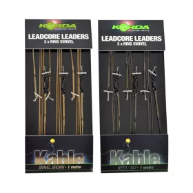   Korda Leadcore Ring Swivel Weed/Silt Terminale per Boiles Pre-legato 3pz