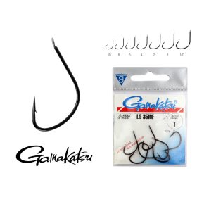 Gamakatsu 1 Amo Feeder Nero Spinato con Paletta 25pz