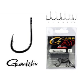 Gamakatsu 10 Amo Feeder Nero Spinato con Paletta 25pz