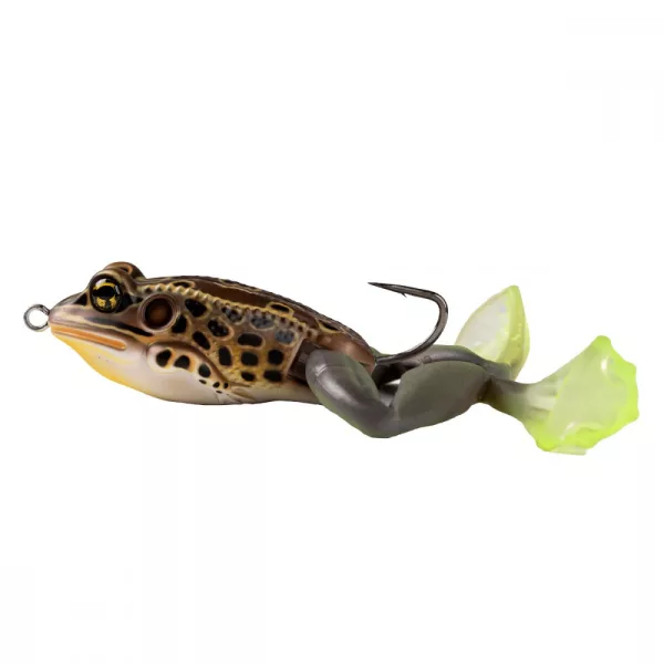 Livetarget L'Esclusiva Esca a Corsa di Rana Tan/Brown 5cm 21gr Esca Artificiale a Rana