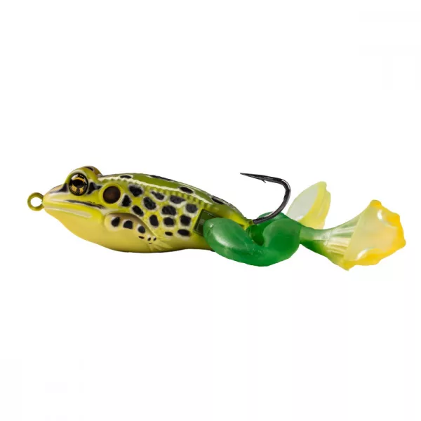 Livetarget L'Esclusiva Esca a Corsa di Rana Emerald/Brown 5cm 21gr Esca Artificiale a Rana