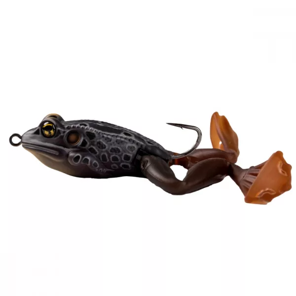 Livetarget L'Esclusiva Esca a Corsa di Rana Black/Black 6,3cm 28gr Esca Artificiale a Rana