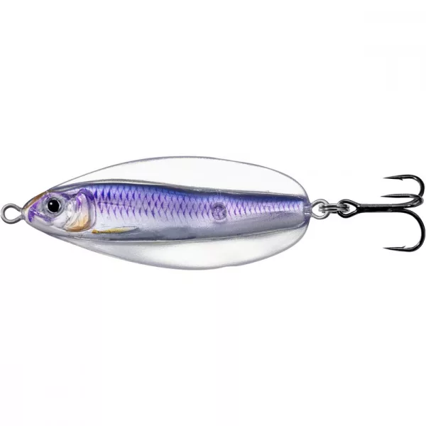 Livetarget Cucchiaino Erratic Shiner Argento/Viola 14gr 6cm Cucchiaino Ondulante