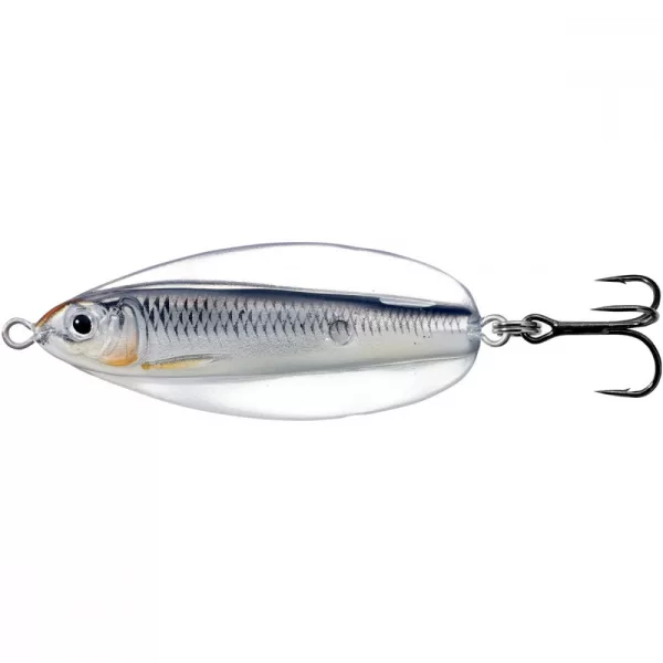 Livetarget Erratic Shiner Spoon Glow/Nero 21gr 7cm Cucchianino Ondulante