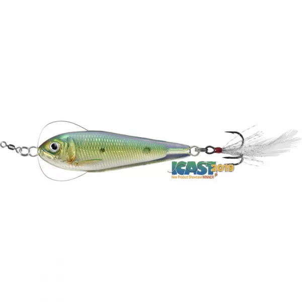 Livetarget Cucchiaino Jigging Flutter Shad Oro/Verde 11gr 5cm Cucchiaino Ondulante
