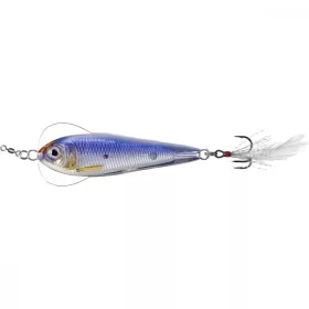   Livetarget Flutter Shad Jigging Spoon Argento/Violetto 14gr 5,5cm Cucchiaio oscillante