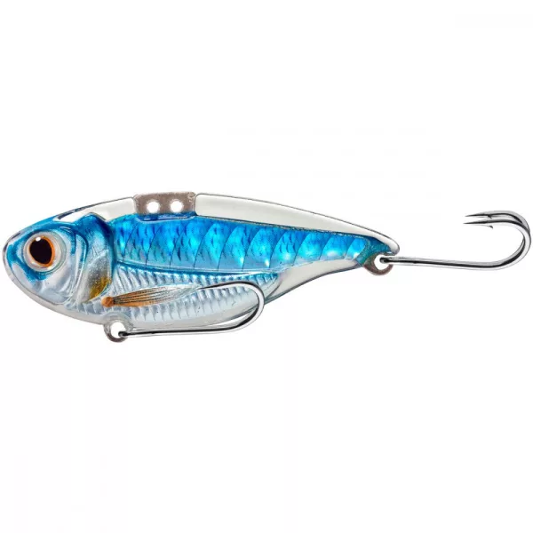 Livetarget Sonic Shad Blade Bait Argento/Blu 5cm 11gr Esca Artificiale Verticale