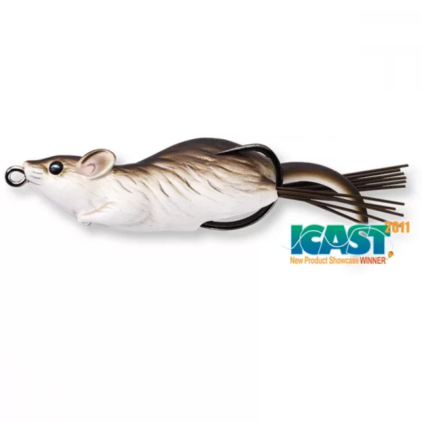Livetarget Mouse Walking Bait Marrone/Bianco 6cm 11gr Esca artificiale a topo