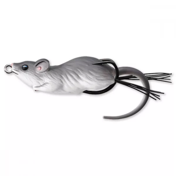 Livetarget Mouse Walking Bait Grigio/Bianco 6cm 11gr Esca artificiale a topo