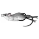 Livetarget Mouse Walking Bait Grigio/Bianco 6cm 11gr Esca artificiale a topo