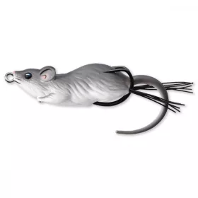   Livetarget Mouse Walking Bait Grigio/Bianco 7cm 14gr Esca artificiale a topo