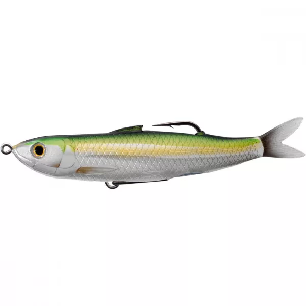 Livetarget Shiner Walking Bait Metallic Lemon Lime 11,5cm 14gr Shad in Gomma