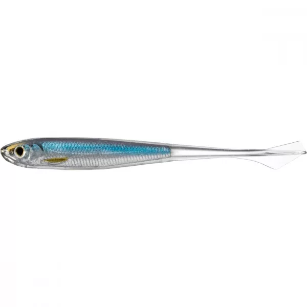 Esca morbida Livetarget Ghost Tail Minnow Dropshot Silver/Blue 9,5cm.