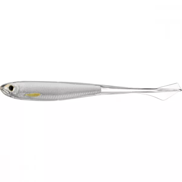 Esca morbida Livetarget Ghost Tail Minnow Dropshot Silver/Pearl 9,5cm.