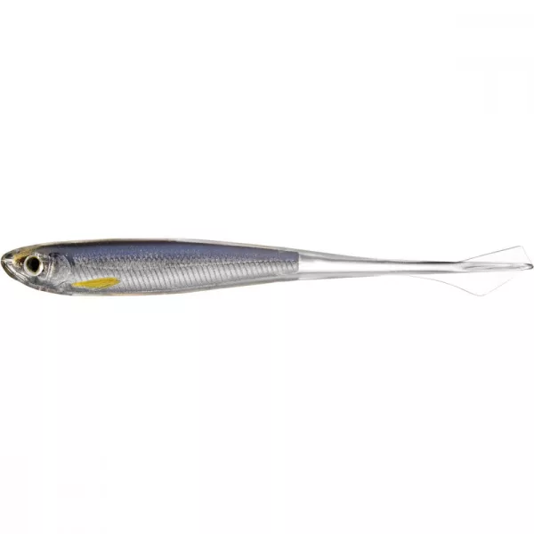 Esca morbida Livetarget Ghost Tail Minnow Dropshot Silver/Smoke 9,5cm.