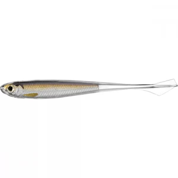 Esca morbida Livetarget Ghost Tail Minnow Dropshot Silver/Brown 9,5cm.