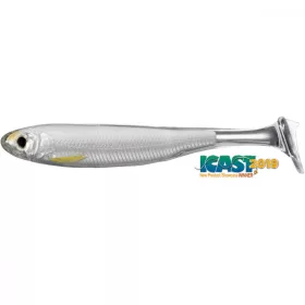   Livetarget Slow-Roll Shiner Paddle Tail Argento/Perla 8,5cm Shad in Gomma 4pz