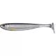 Livetarget Slow-Roll Shiner Paddle Tail Argento/Fumo 8,5cm Shad in Gomma 4pz