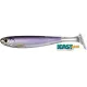 Livetarget Slow-Roll Shiner Paddle Tail Swimbait Argento/Viola 10cm Shad in Gomma 4pz