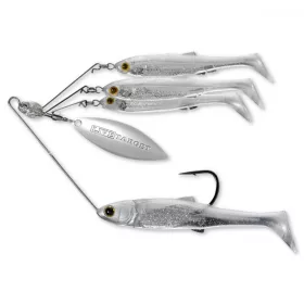   Livetarget Minnow Spinner Rig Bianco Perla/Argento Piccolo 11gr Spinnerbait