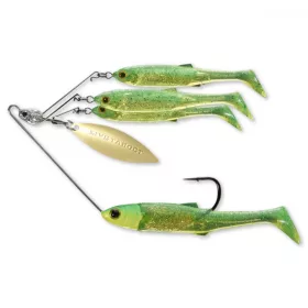   Livetarget Minnow Spinner Rig Lime Chartreuse/Oro Piccolo 11gr Spinnerbait