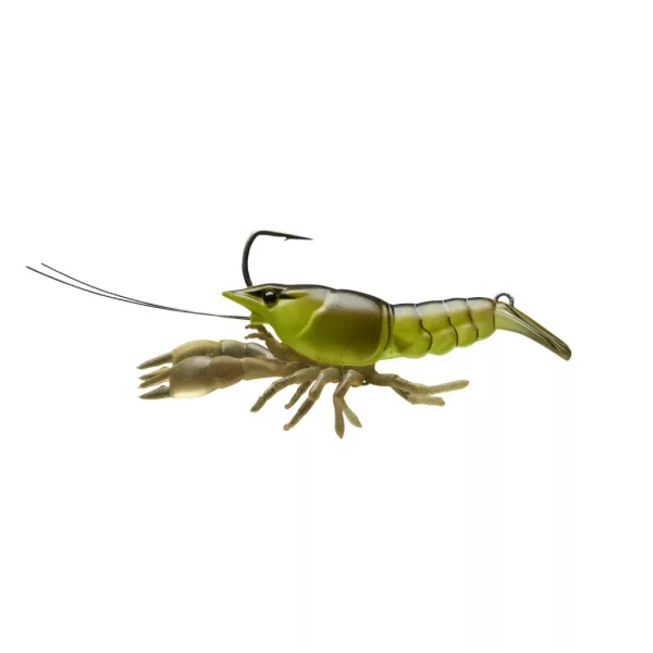 Livetarget Live Craw Finess Bait Chartreuse Nero 7,5cm 14gr Imitazione Gambero