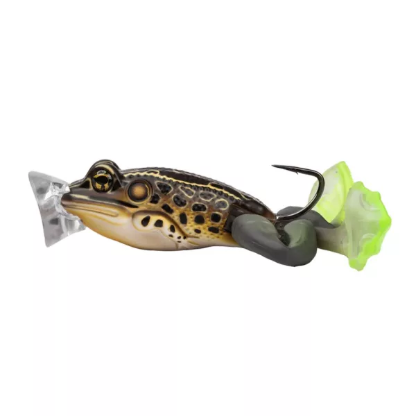 Livetarget La Rana Definitiva Esca Popper Marrone Chiaro 5cm 21gr Imitazione Rana