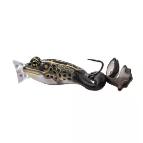   Livetarget La Rana Definitiva Esca Popper Marrone Nero 5cm 21gr Imitazione Rana