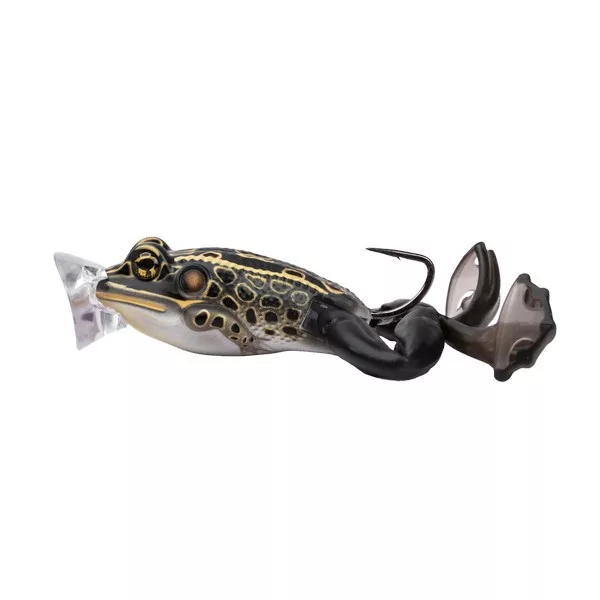 Livetarget The Ultimate Frog Popper Bait Brown-Black 6,3cm 28gr Imitazione Rana