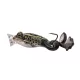 Livetarget The Ultimate Frog Popper Bait Brown-Black 6,3cm 28gr Imitazione Rana