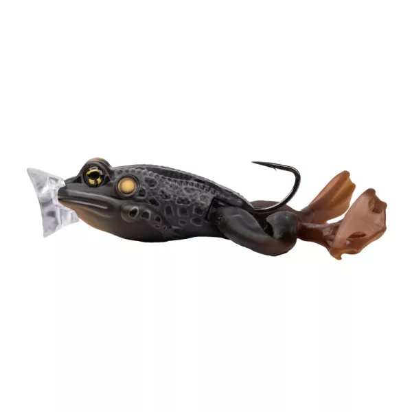Livetarget The Ultimate Frog Popper Bait Black-Black 6,3cm 28gr Imitazione Rana