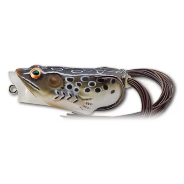 Livetarget Frog Popper Brown Black 5,5cm 11gr Imitazione Rana Galleggiante