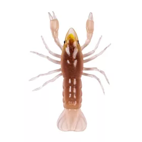   Livetarget Gambero Non Armato Marrone-Giallo 7,1cm Affondante Gambero in Plastica 6 pz
