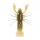 Livetarget Gambero Non-Armato Giallo-Zucca 7,1cm Affondante Gambero di Plastica 6pz