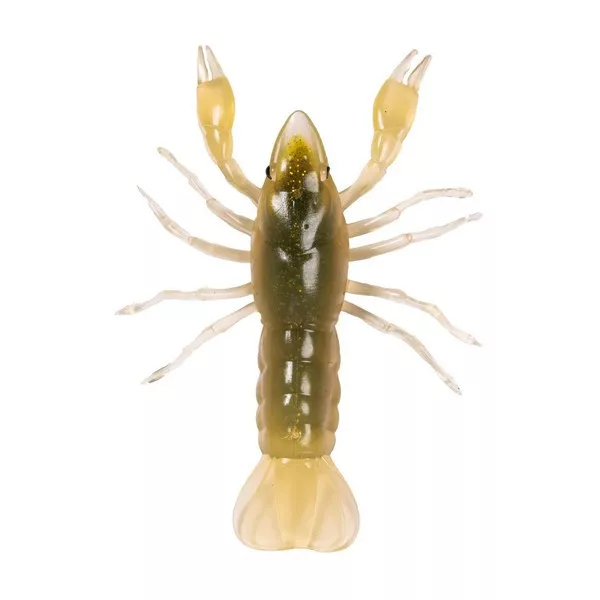 Livetarget Gambero Non-Armato Giallo-Zucca 7,1cm Affondante Gambero di Plastica 6pz